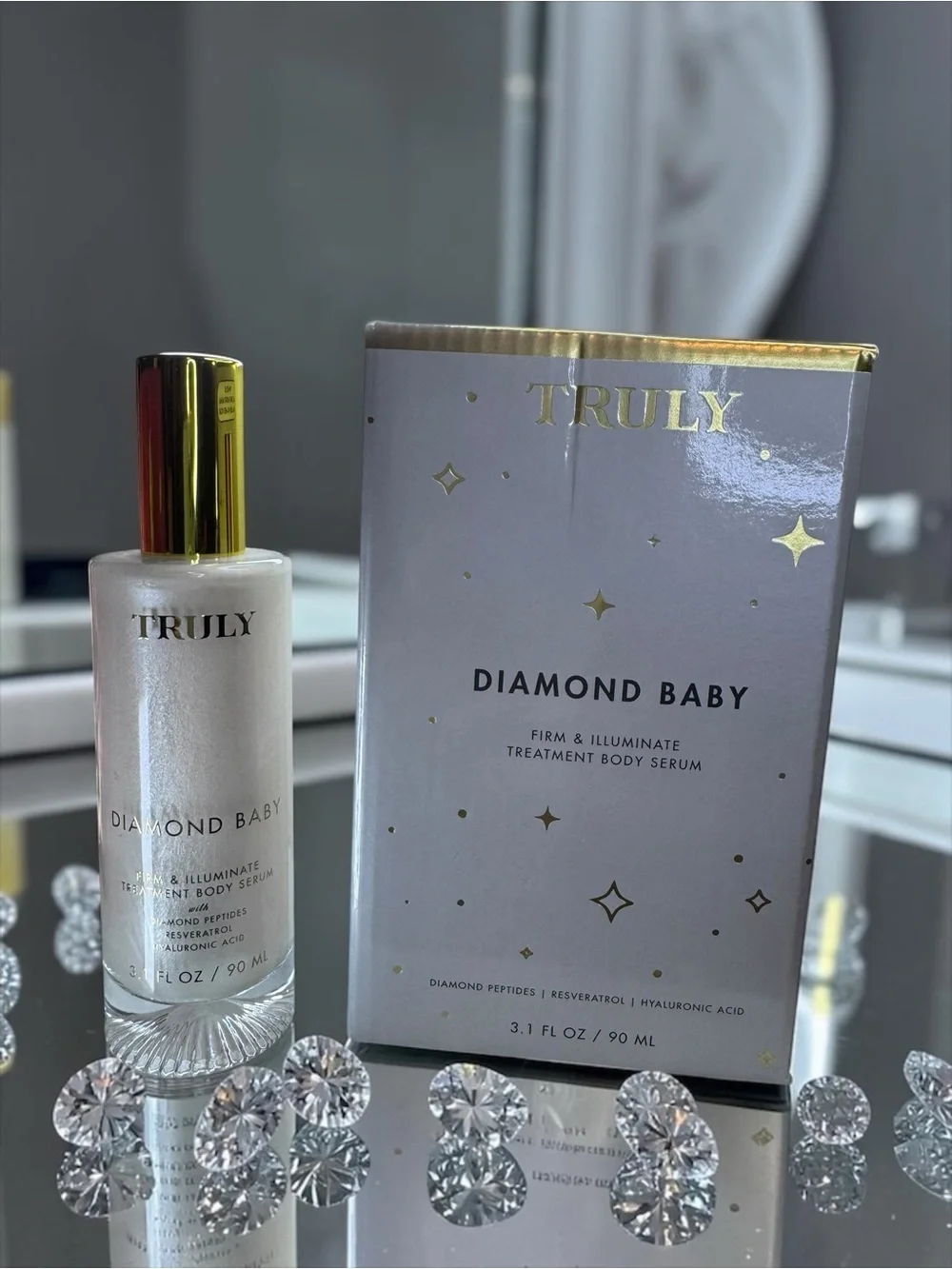 TRULY Diamond Baby Firm & Illuminate Body Serum - Pearlescent